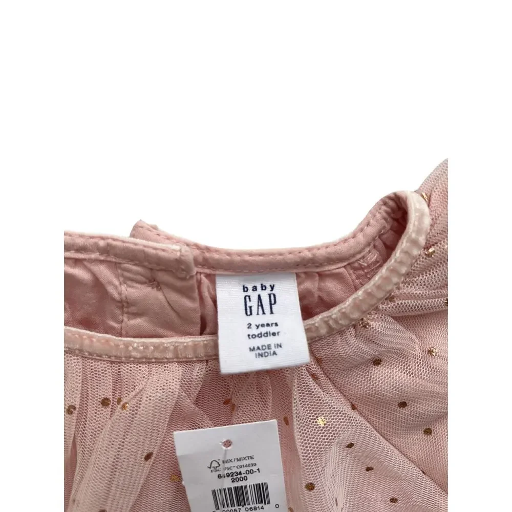 NWT Gap Polka Dot Layered Tulle Dress Size 2 *Please Read*